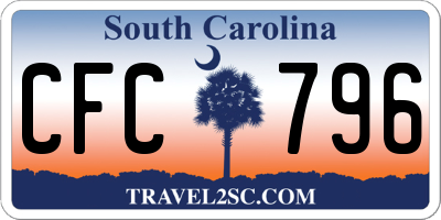 SC license plate CFC796