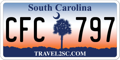 SC license plate CFC797