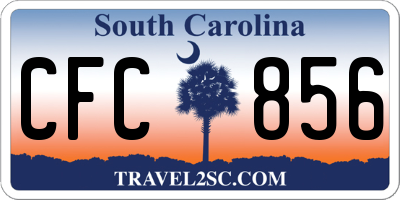 SC license plate CFC856