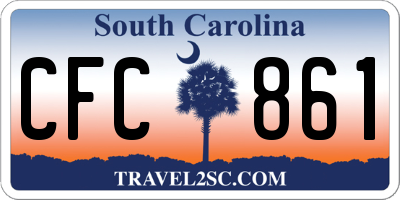 SC license plate CFC861