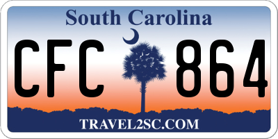 SC license plate CFC864