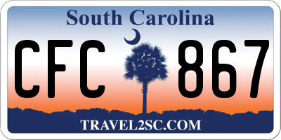 SC license plate CFC867