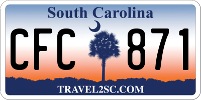 SC license plate CFC871