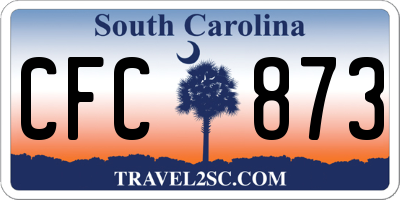 SC license plate CFC873