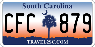 SC license plate CFC879