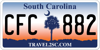 SC license plate CFC882