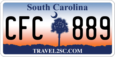 SC license plate CFC889