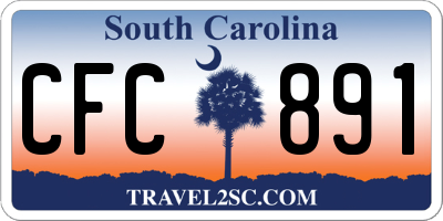 SC license plate CFC891