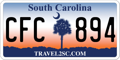 SC license plate CFC894