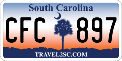 SC license plate CFC897