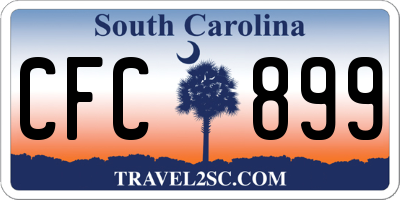 SC license plate CFC899