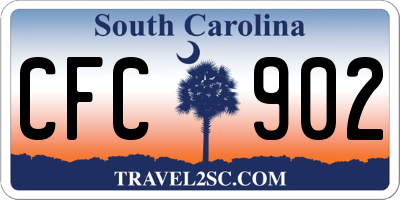 SC license plate CFC902