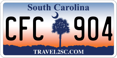 SC license plate CFC904