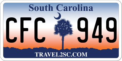 SC license plate CFC949
