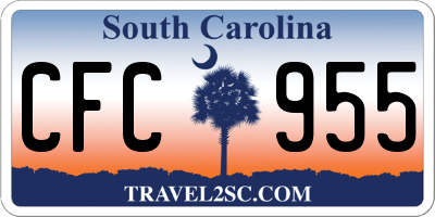 SC license plate CFC955