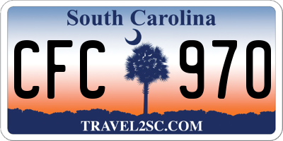 SC license plate CFC970