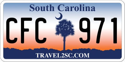 SC license plate CFC971