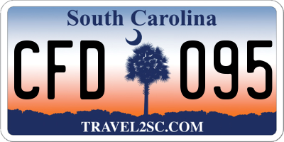 SC license plate CFD095