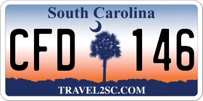 SC license plate CFD146