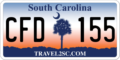 SC license plate CFD155
