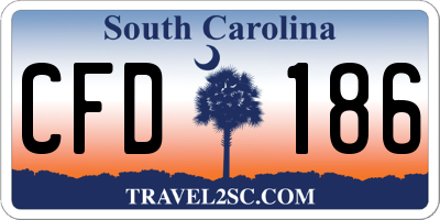 SC license plate CFD186