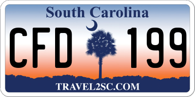 SC license plate CFD199