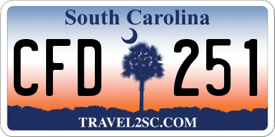 SC license plate CFD251