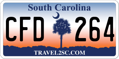 SC license plate CFD264