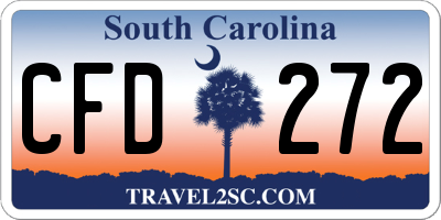 SC license plate CFD272