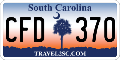 SC license plate CFD370