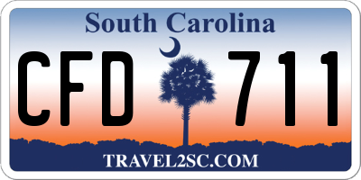 SC license plate CFD711