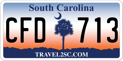 SC license plate CFD713