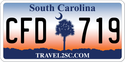 SC license plate CFD719