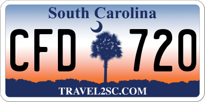 SC license plate CFD720