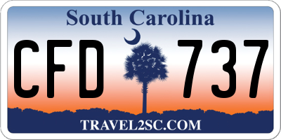 SC license plate CFD737