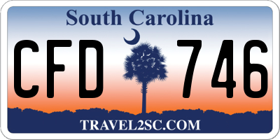 SC license plate CFD746