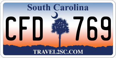 SC license plate CFD769