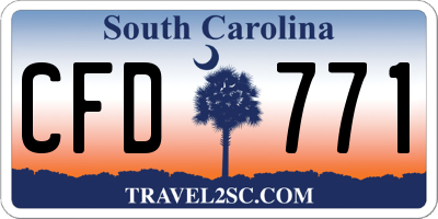 SC license plate CFD771