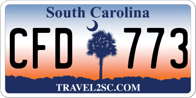 SC license plate CFD773