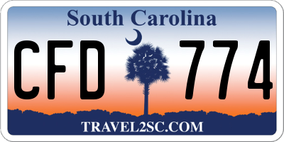 SC license plate CFD774