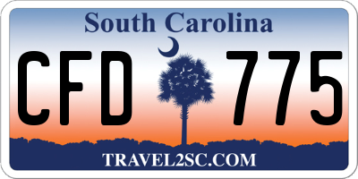 SC license plate CFD775