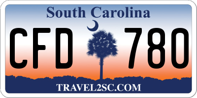 SC license plate CFD780