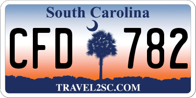 SC license plate CFD782