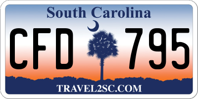 SC license plate CFD795