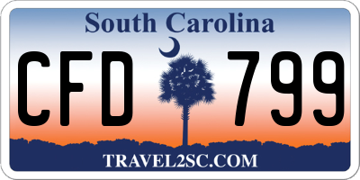 SC license plate CFD799