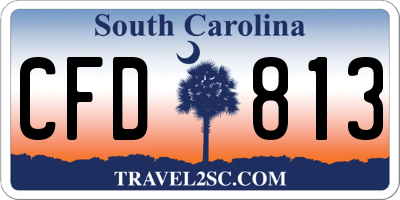 SC license plate CFD813
