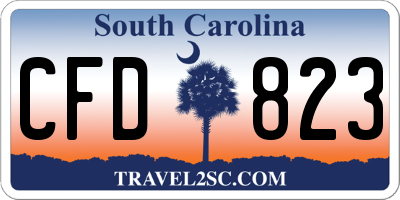 SC license plate CFD823
