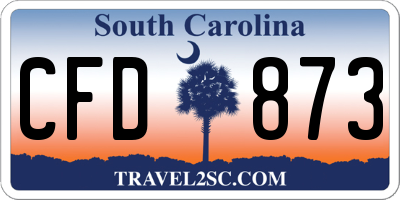 SC license plate CFD873