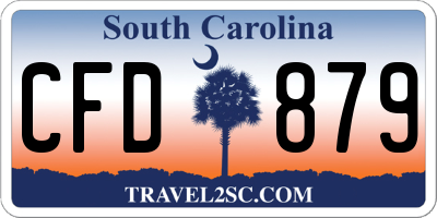 SC license plate CFD879