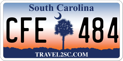 SC license plate CFE484